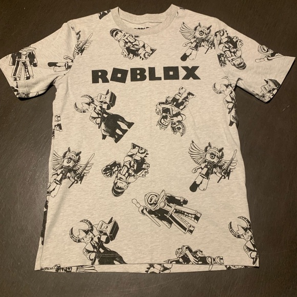 Roblox Gray Graphic T-shirt Boys Size Medium - Picture 1 of 6